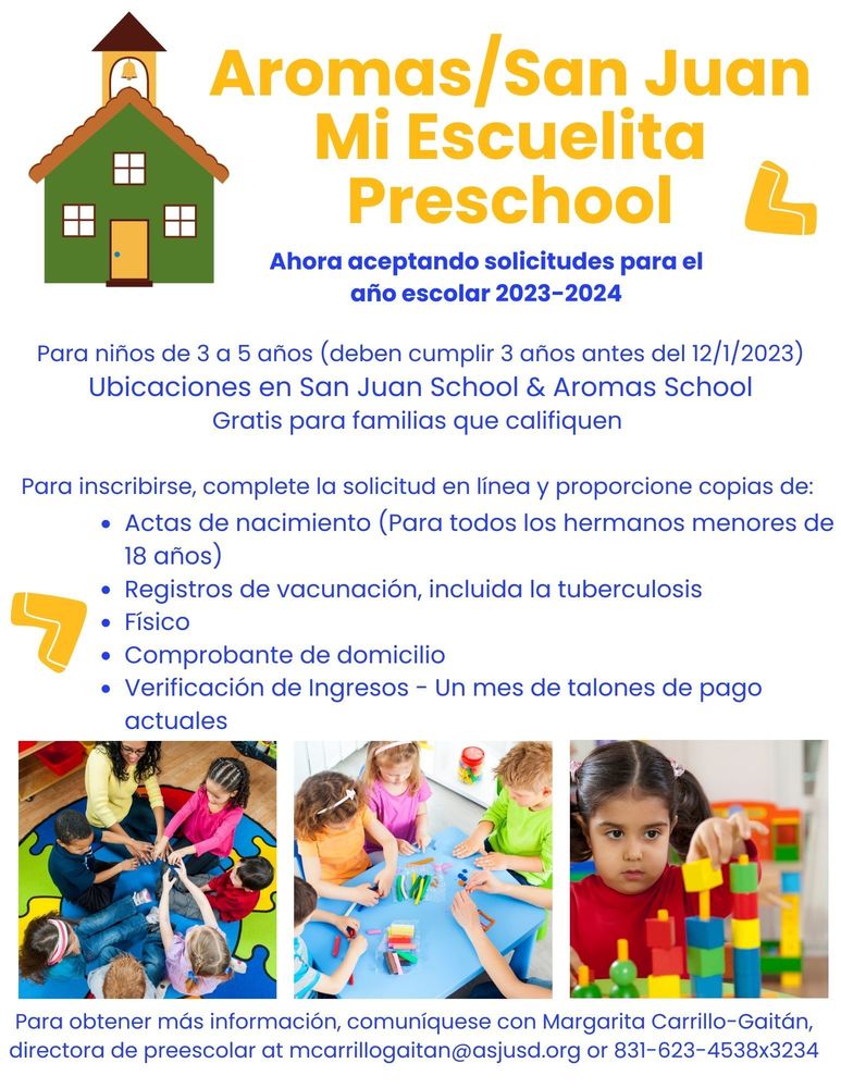 Inscripción Preescolar