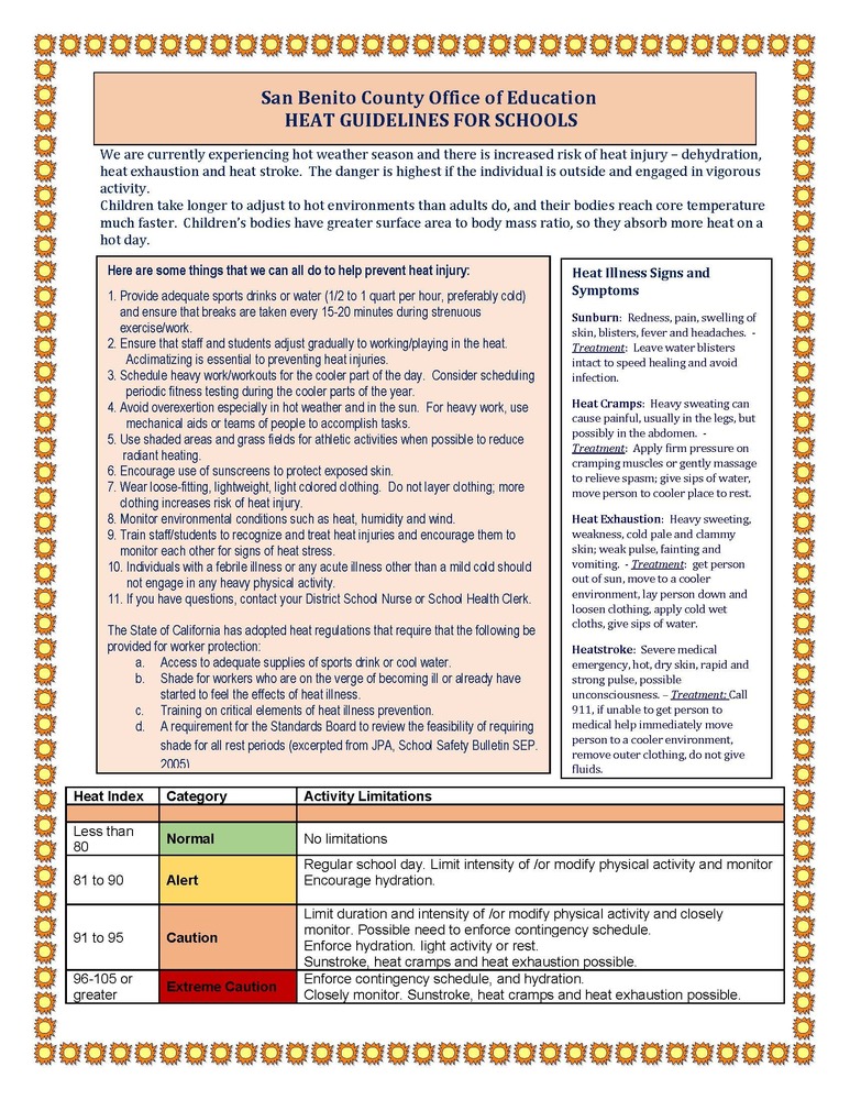 Heat Guidelines SBCOE