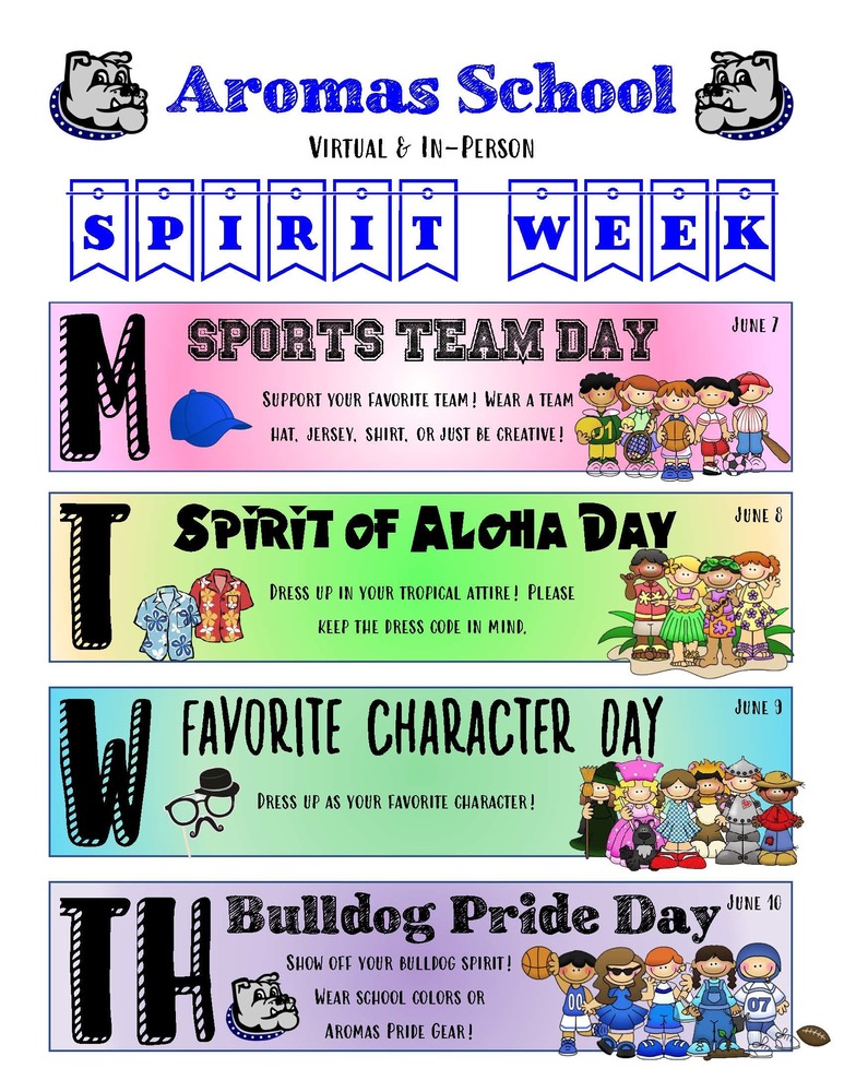 AROMAS SCHOOL SPIRIT WEEK! Aromas School