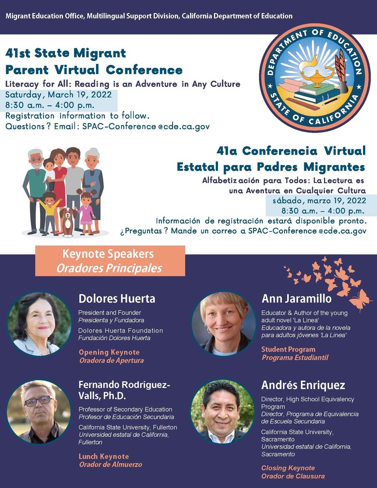 41st State Migrant Parent Virtual Conference
