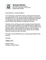 Aromas School Closure