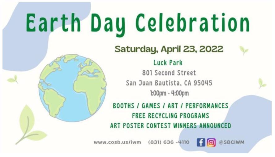 Earth Day Celebration San Juan Bautista: https://5il.co/198lb