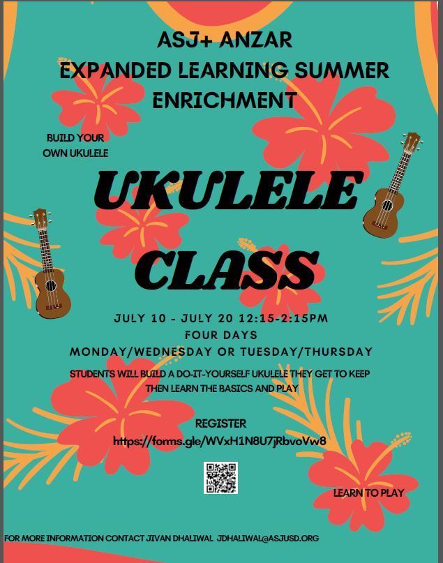 Free Ukulele Summer Classes